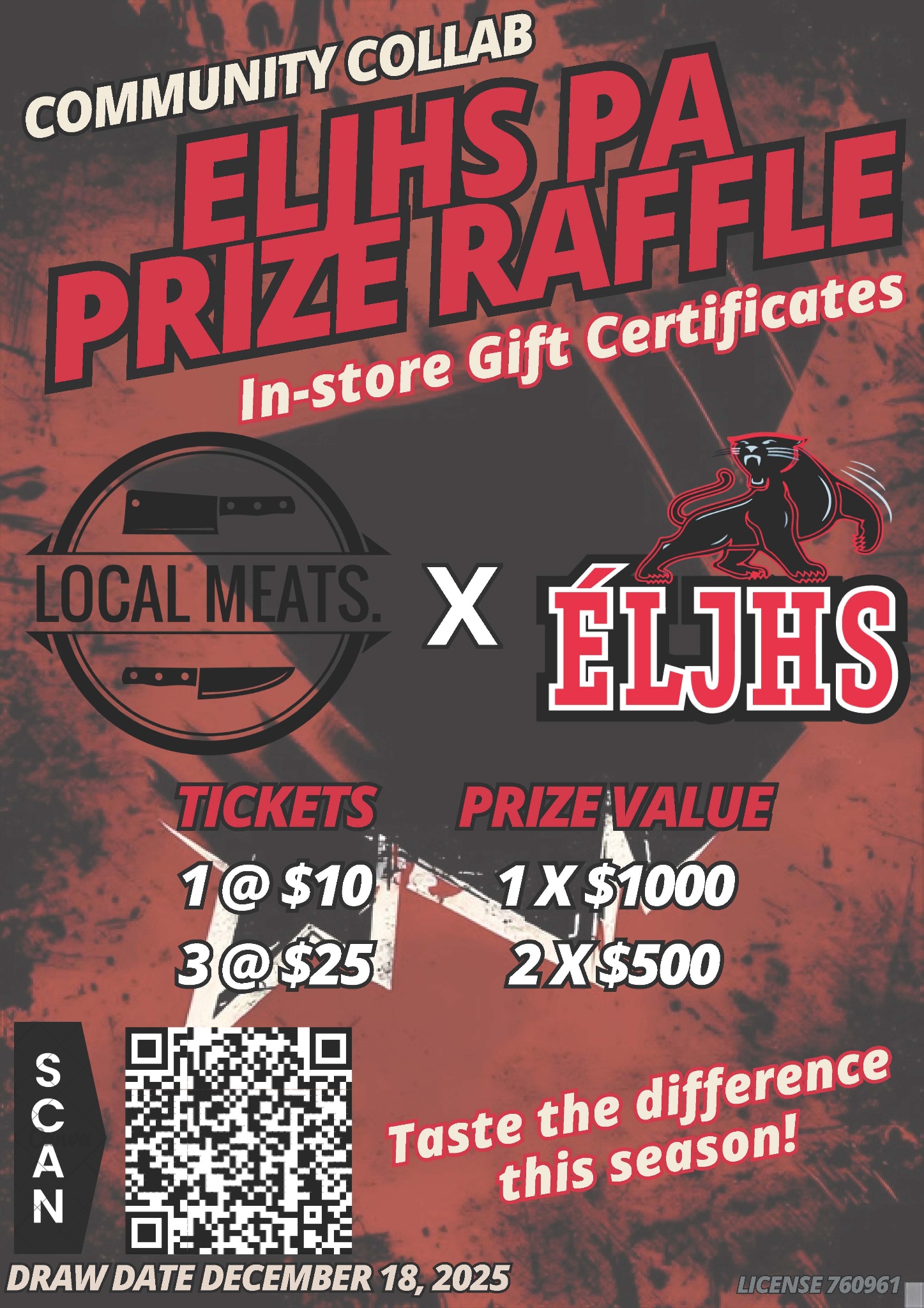 Edgy Street Art Raffle Poster